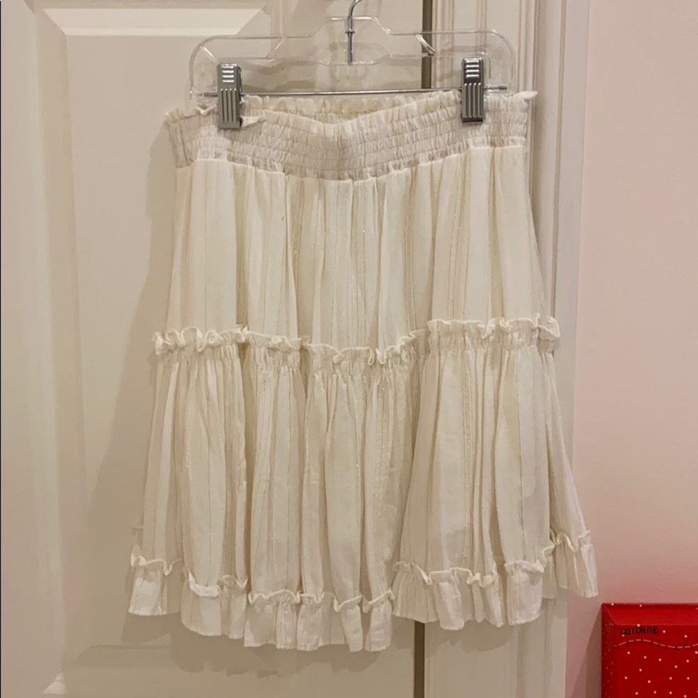 white skirt